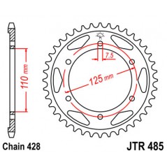 Ring, transmission, rear, steel  JT 485