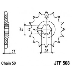 Pinion, attack, transmission front