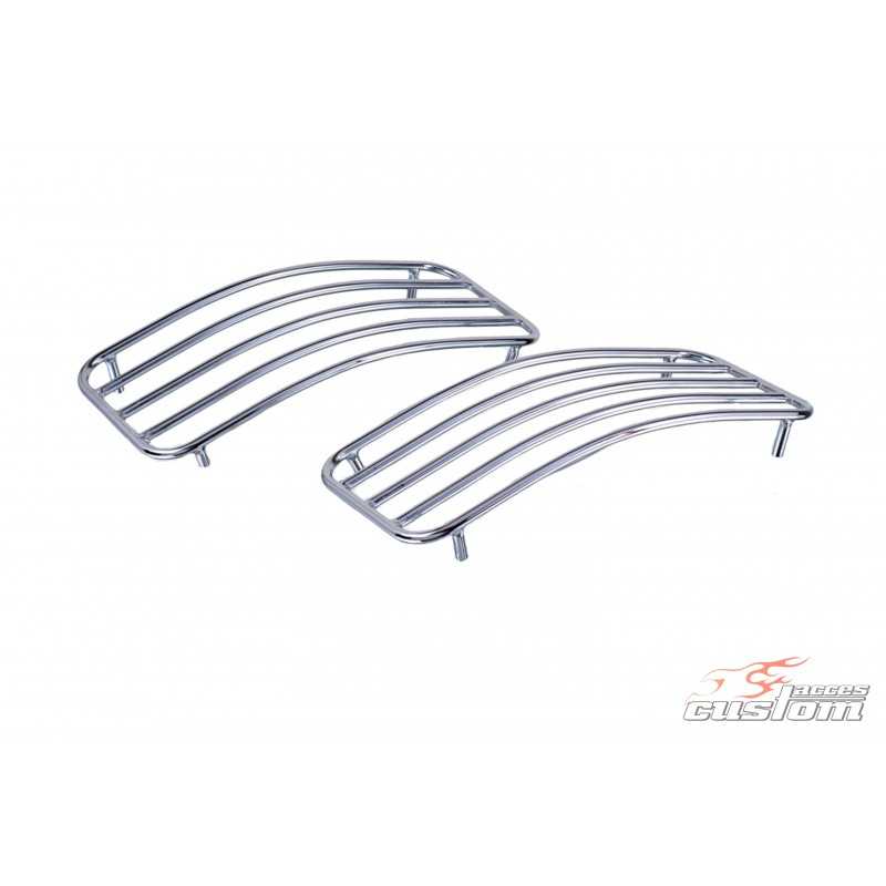 Set of chrome grills for side cases