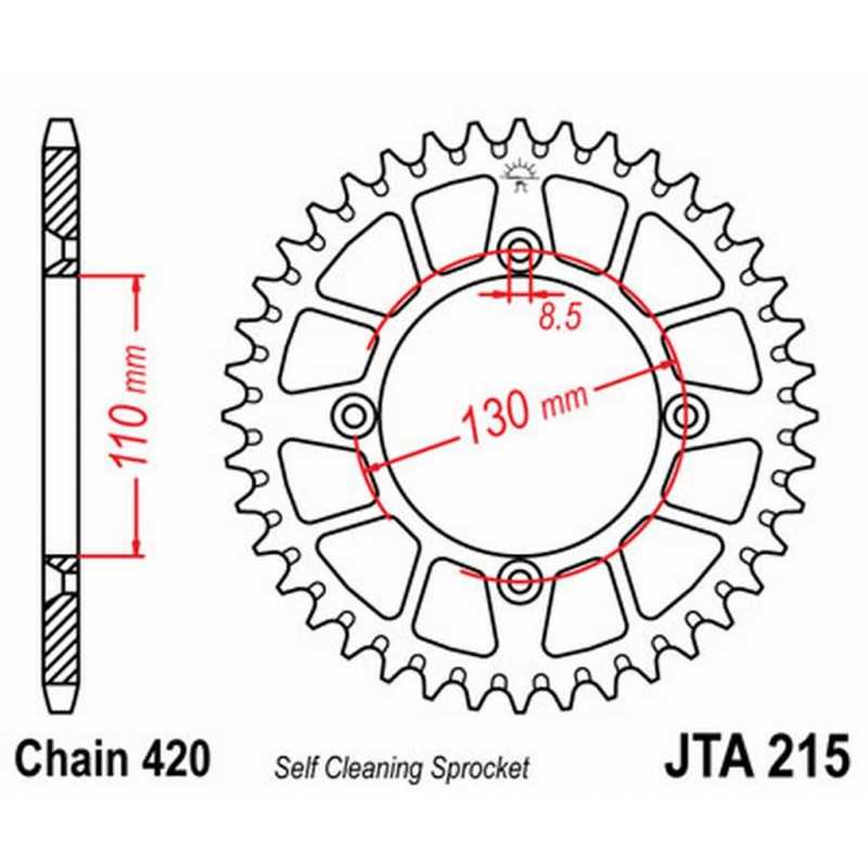 Ring, transmission, rear, aluminum  JT 215