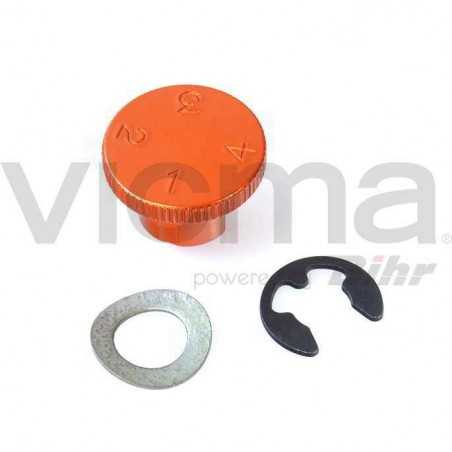 Regulator handle 4 positions aluminum  naranja LDA10O
