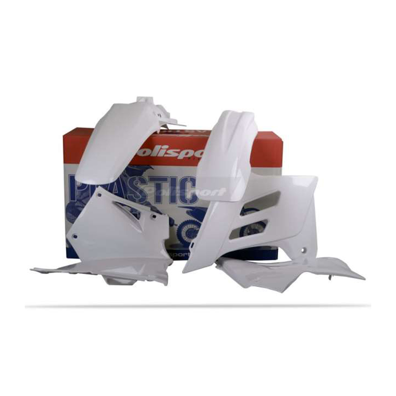 Complete white plastic fairing kit