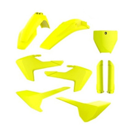 Complete plastic kit Husqvarna yellow fluor 90741