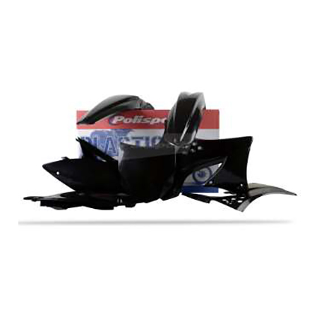 POLISPORT Kit plástica plasticos carenado completos color negro 90691 59410