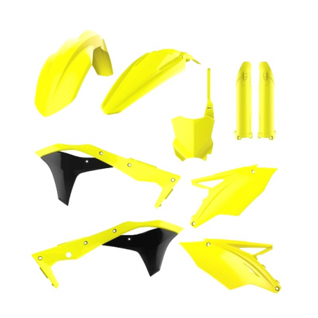 POLISPORT Kit de plastica completo Kawasaki amarillo fluor 90743 93269