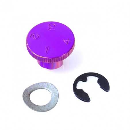 Regulator handle 4 positions aluminum  violeta LDA10P
