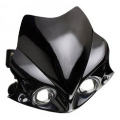 UNIVERSAL MASK WITH FRONT HEADLIGHT CAFE RACER SHADOW FOR MOTORCYCLES
