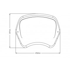 PUIG Placa frontal ABS 20399