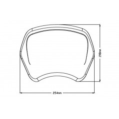 PUIG FRONT PLATE ABS 3812