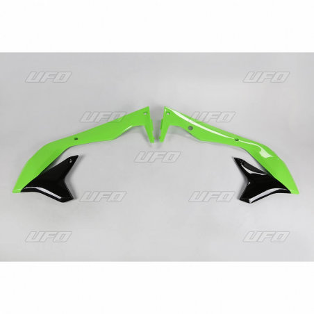 Green / Black Radiator Side Plastics KA04736-999