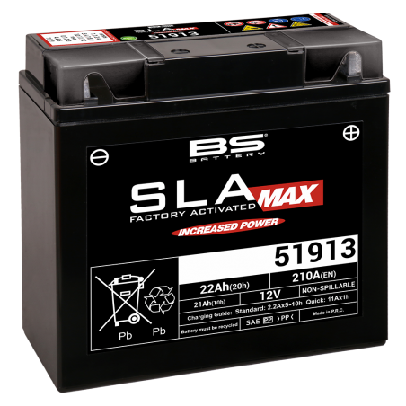 BS BATTERY BATERIA SLA MAX 51913 (FA) 37948
