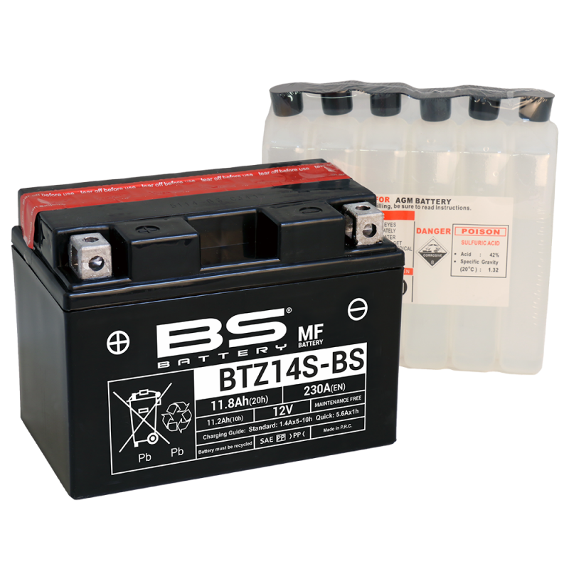 BS BATTERY Bateria BTZ14S-BS | Nuevo modelo mejorado REF. 36079 15242