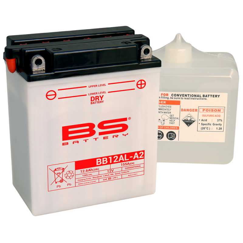 BS BATTERY Bateria BB12AL-A2 de 12V y 12.6AH - Modelo Mejorado (Ref : 35853) 14457