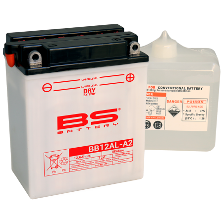 BS BATTERY Bateria BB12AL-A2 de 12V y 12.6AH - Modelo Mejorado (Ref : 35853) 14457