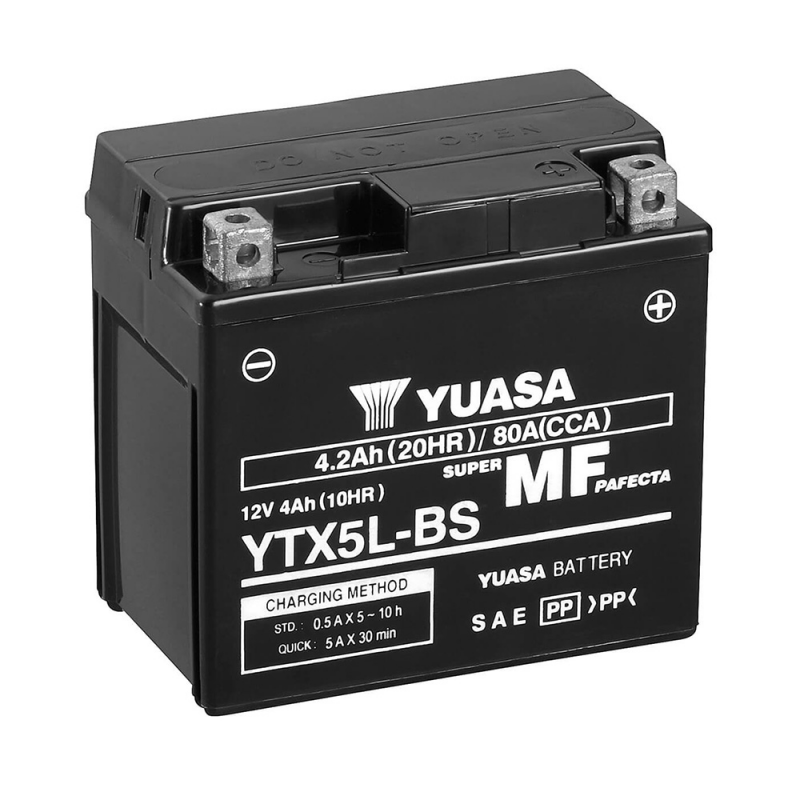 YUASA Batería YTX5L-BS Combipack de para reemplazar modelos convencionales 61318