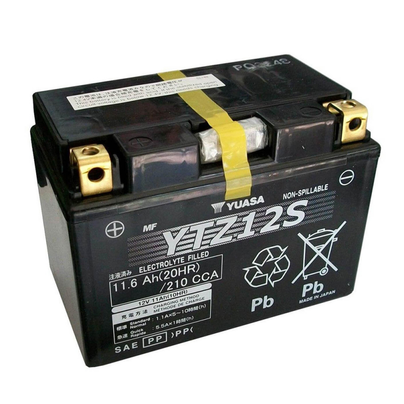 YUASA BATTERY YTZ12S Wet Charged (cargada y activada) 61373
