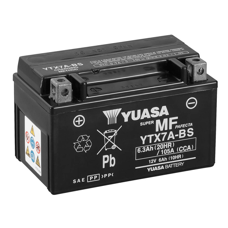 YUASA BATERIA YTX7A-BS Combipack (con electrolito) 61321