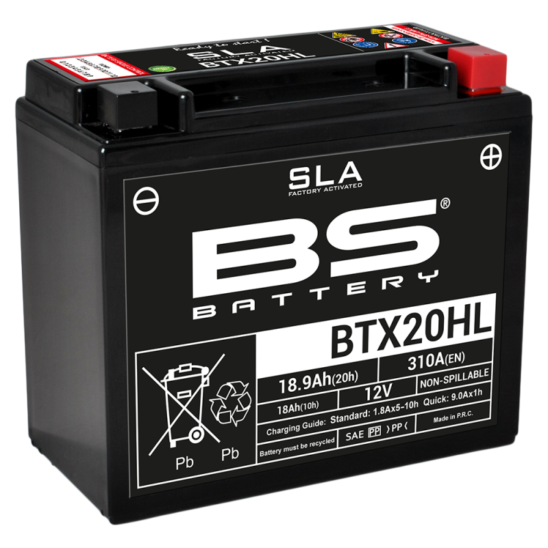 BS BATTERY BATERIA SLA BTX20HL (FA) 35840