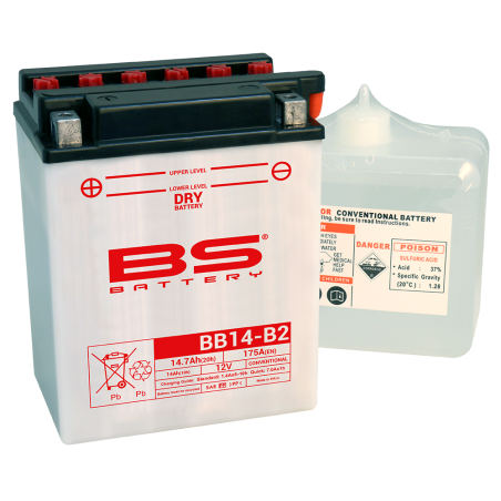 BS BATTERY BATERIA YB14-B2 14860