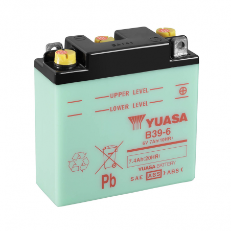 YUASA BATERIA B39-6 Dry charged (sin electrolito) 61377