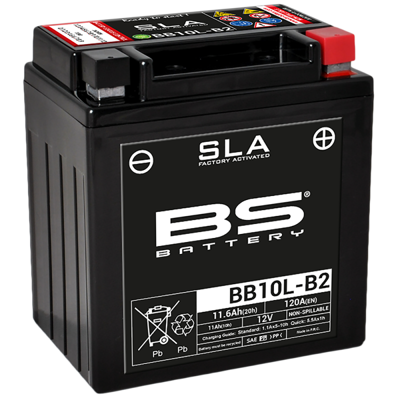 BS BATTERY SLA Max BB10L-B2 (FA) - AGM technology for motorcycles with high electronic demand 35852