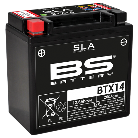 BS BATTERY BATERIA SLA BTX14 (FA) 35835