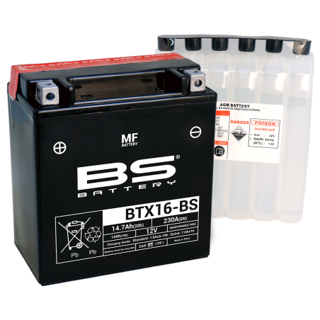 BS BATTERY BATERIA BTX16-BS 14451