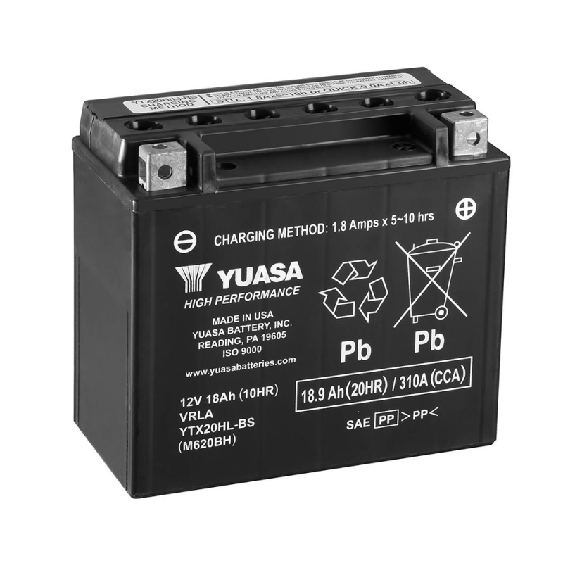 YUASA BATERIA YTX20HL-BS COMBIPACK (CON ELECTROLITO) 61395