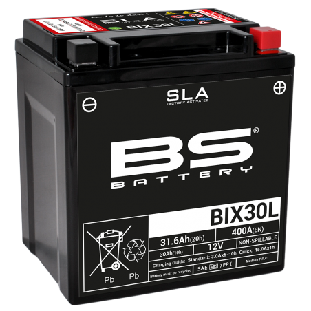 BS BATTERY BATERIA SLA BIX30L (FA) 35842