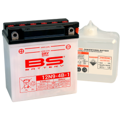 BS BATTERY Batería de moto 12N9-4B-1 con tecnología plomo-ácido 14848