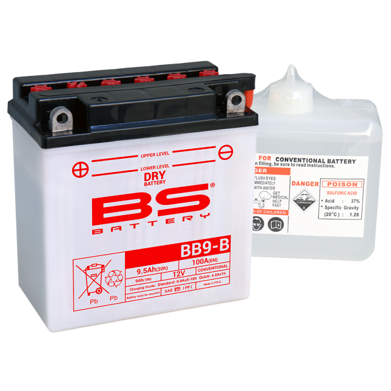 BS BATTERY YB9-B (fresh pack) 16646