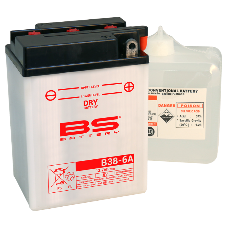 BS BATTERY BATERIA B38-6A 14426