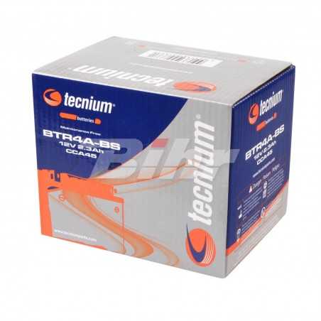 TECNIUM BTR4A-BS maintenance-free 12V battery for motorcycles and replaces models YTR4A-BS 329795