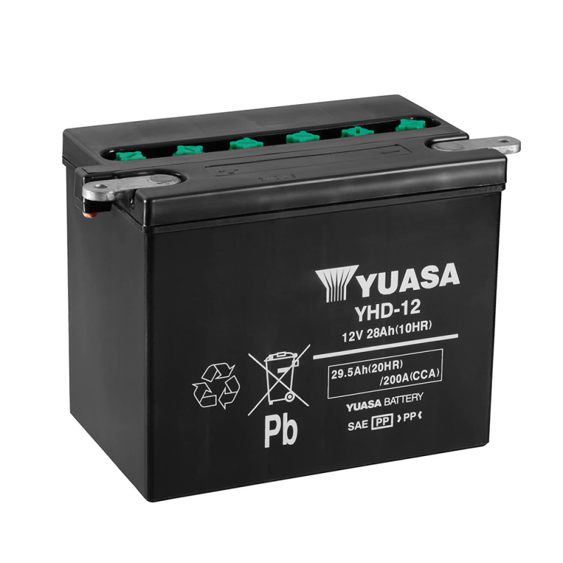 YUASA BATTERY YHD-12 Dry charged (sin electrolito) 61418