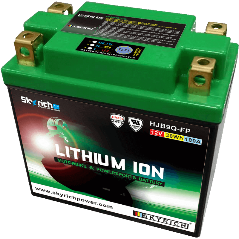 SKYRICH Bateria de litio con indicador carga LIB9Q 327117