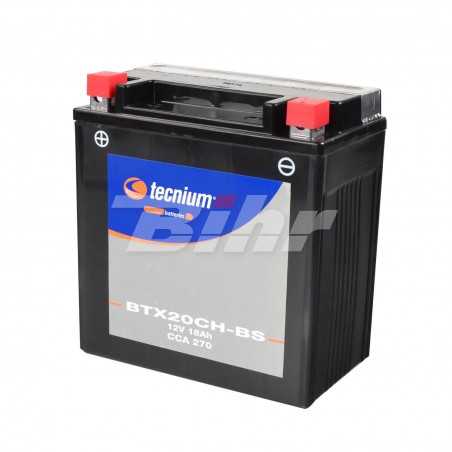 TECNIUM BTX20CH-BS 12V and 18Ah maintenance-free motorcycle battery 329816
