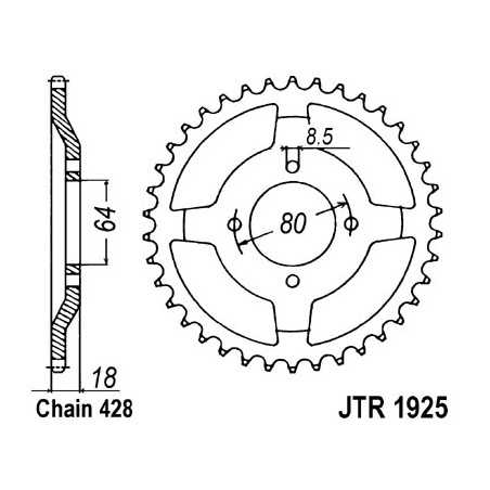Ring, transmission, rear