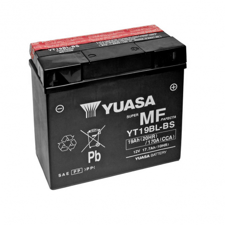 YUASA BATERIA YT19BL-BS Combipack (con electrolito) 87596