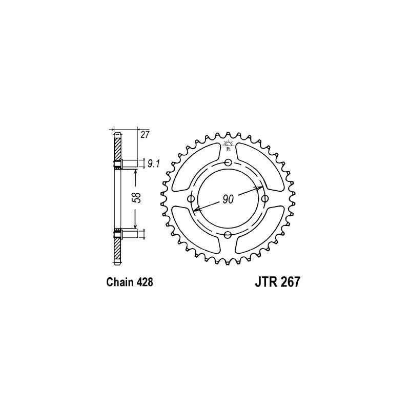 Ring, transmission, rear