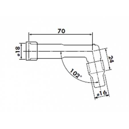 XD10F spark plug pipe