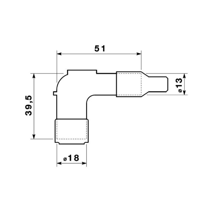 NGK LB01FP spark plug socket, fine thread terminal, black color