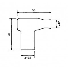 NGK Pipa bujia TB05EMA