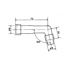 Spark plug pipe XD05FP
