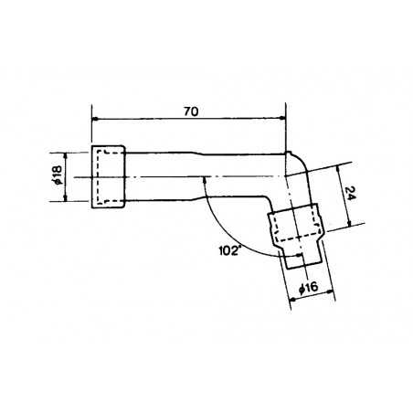 Spark plug pipe XD05FP
