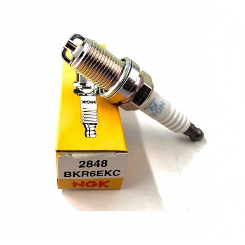 Solid terminal spark plug BKR6EKC