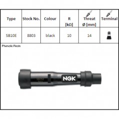 Spark plug pipe SB10E
