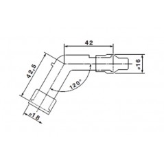 Spark plug pipe VD10F