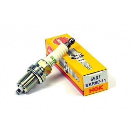 Solid terminal spark plug BKR8E-11