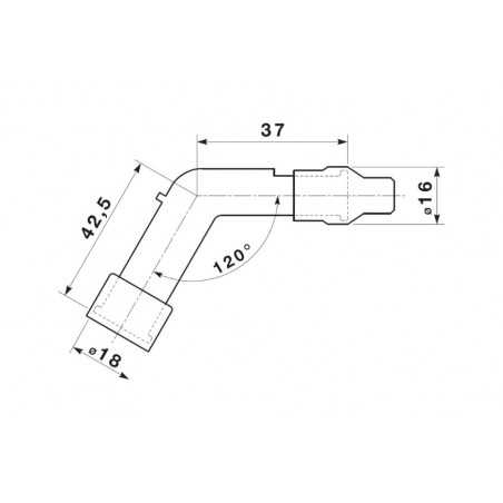 Spark plug pipe VB10F