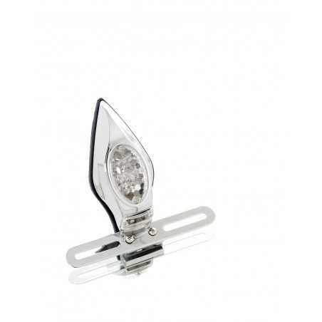 CUSTOM ACCES Luz trasera y portamatriculas cromado PL0001